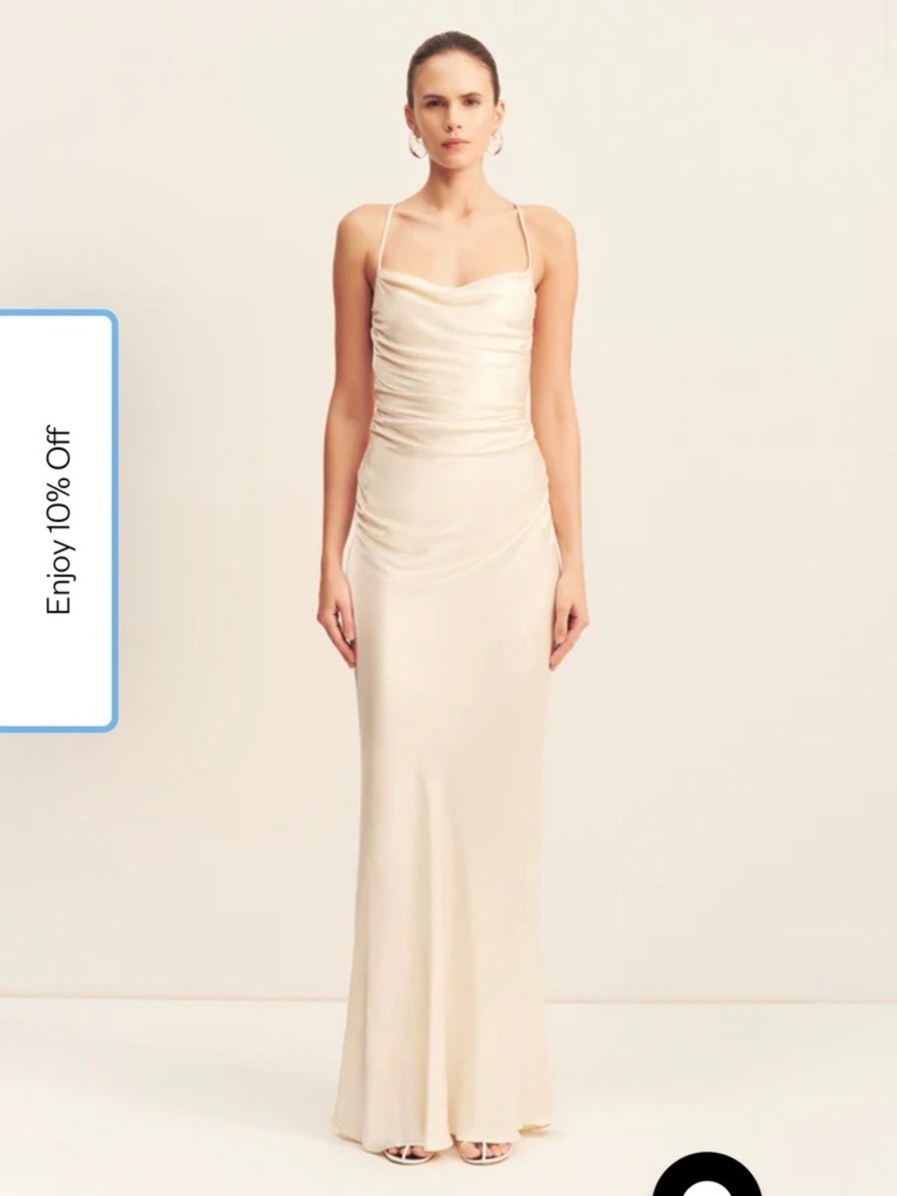 Shona Joy La Lune Lace Back Maxi Dress NWT